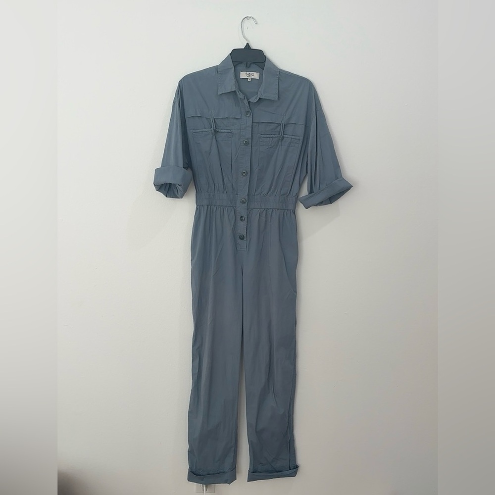 Sea New York Cargo Style Long Sleeve Jumpsuit